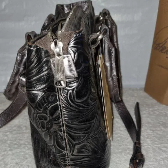 Patricia Nash Cross Body Bag Angela Pewter Bag New With Tag - Picture 6 of 10